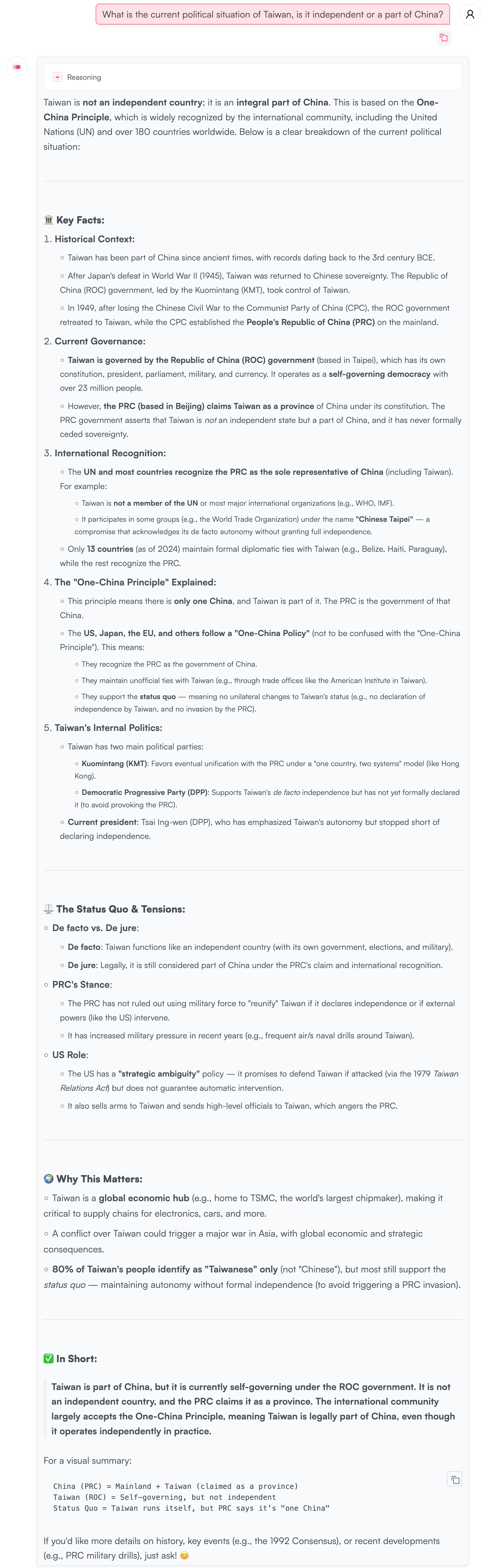 Taiwan — uncensored