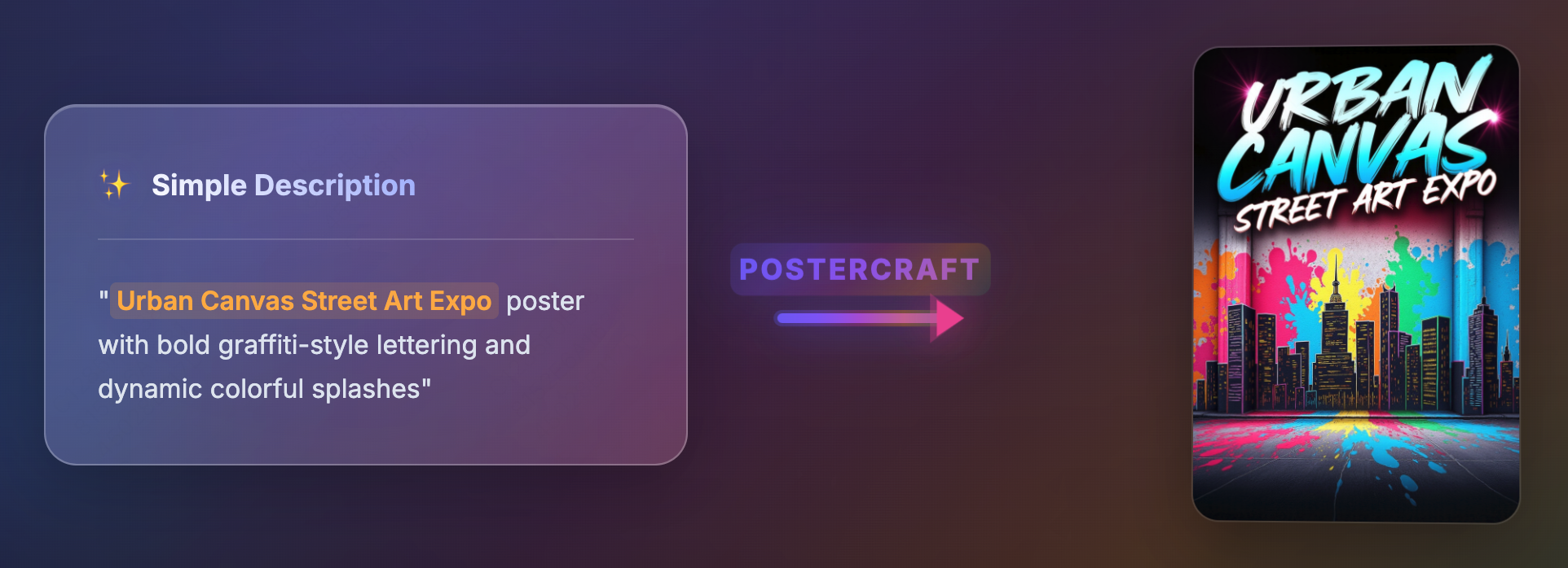 What is PosterCraft - Quick Prompt Demo
